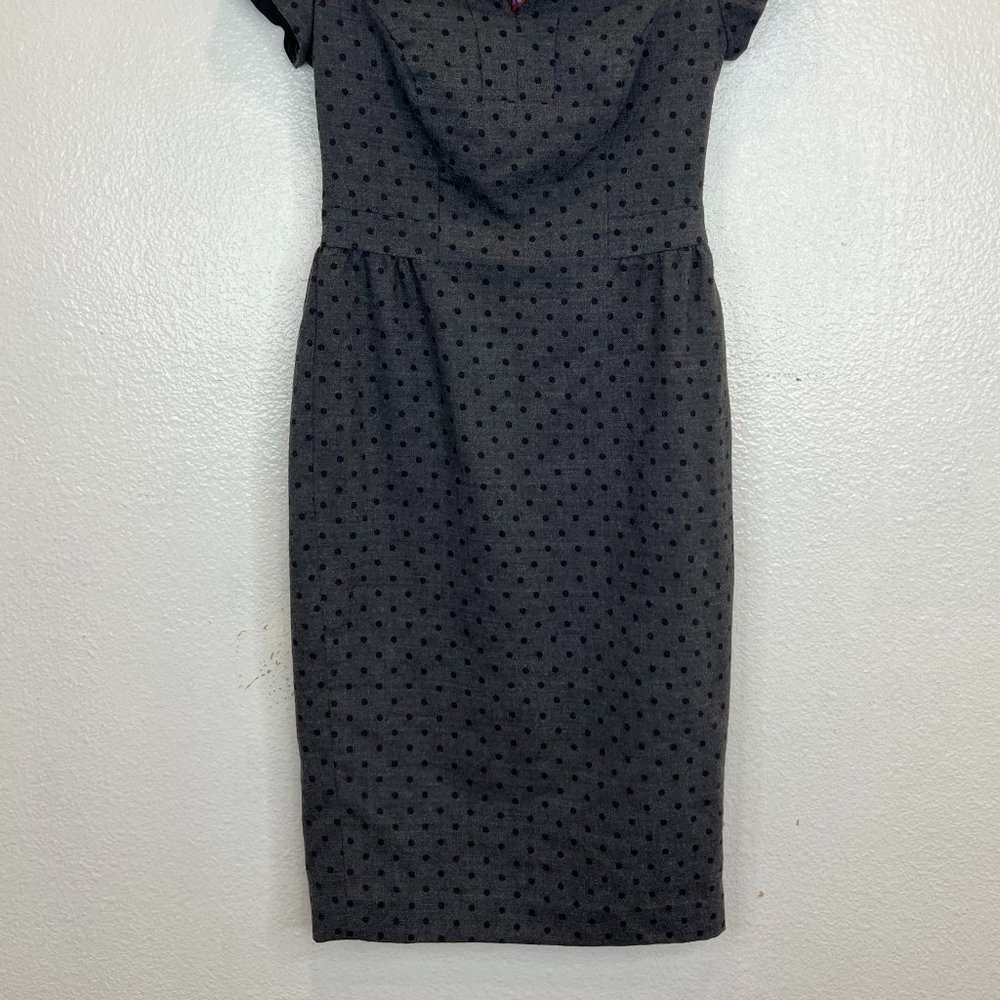 BODEN POLKA DOT WOOL TULIP DRESS WQ066 SIZE US 2R - Picture 3 of 6